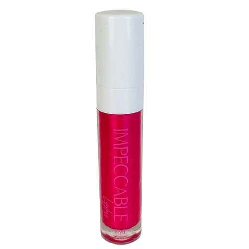 Pink shimmer lip gloss
